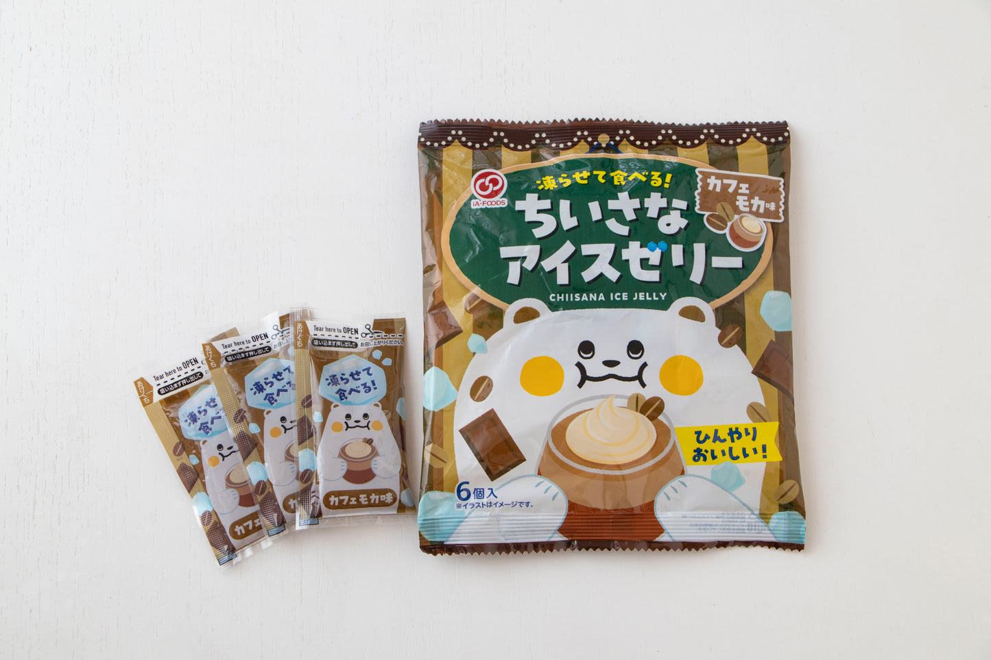 凍らせて食べるちいさなアイスゼリーカフェモカ味