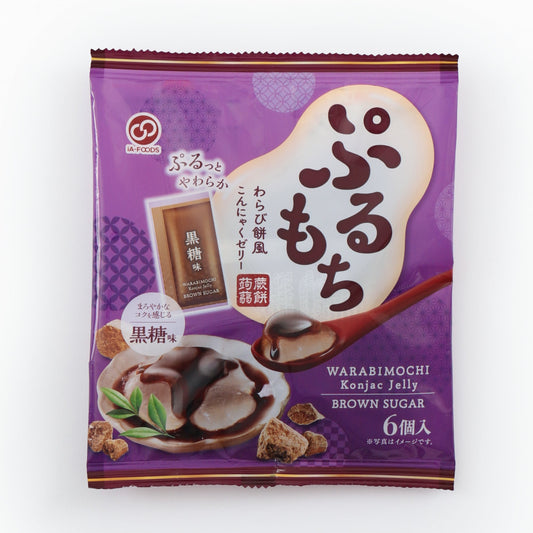 ぷるもちわらび餅風こんにゃくゼリー　黒糖味