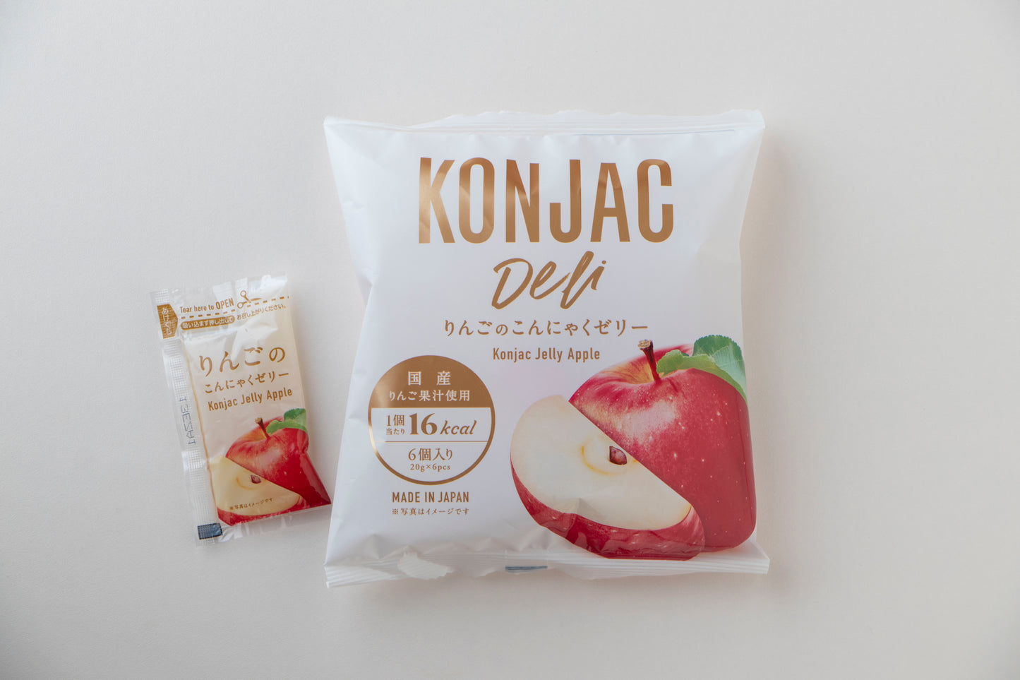 りんごのこんにゃくゼリー